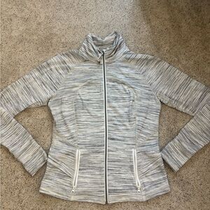 LuluLemon White/Black/Grey Full Zip Jacket